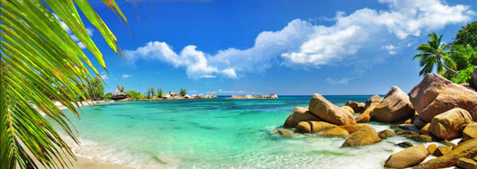 tropical holidays in paradise of Seychelles islands 