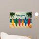 Summer vacation surfboard poster 