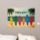 Summer vacation surfboard poster 