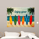 Summer vacation surfboard poster 