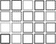 set of square frames 