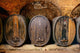 Old Wine Cellar With Barrels 