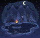 Camping At Night with Animal Friends 