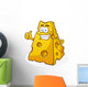 Cheese Cartoon Character Thumbs Up Wall Mural