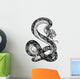 snake black white Wall Decal