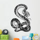 snake black white Wall Decal