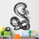 snake black white Wall Decal