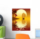 Tropical island sunset Wall Mural