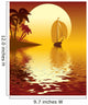 Tropical island sunset Wall Mural