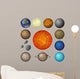 Solar System planets and moon, set 
