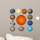 Solar System planets and moon, set 