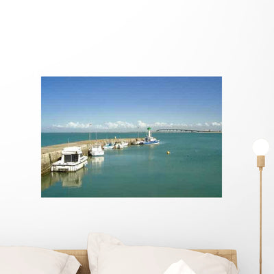 Port L'ile re Wall Decal shown on a wall