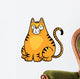 Vector illustration of Cat cartoon Wall Decal