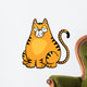 Vector illustration of Cat cartoon Wall Decal