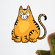Vector illustration of Cat cartoon Wall Decal