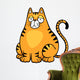 Vector illustration of Cat cartoon Wall Decal