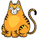 Vector illustration of Cat cartoon Wall Decal