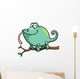 Vector illustration of Cartoon Chameleon Wall Decal