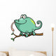 Vector illustration of Cartoon Chameleon Wall Decal