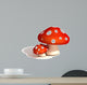mushrooms 3d illustration 