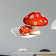 mushrooms 3d illustration 