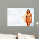 Surfer Girl Wall Mural