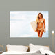Surfer Girl Wall Mural