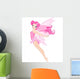 Flaying Pink Fairy Wall Decal