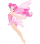 Flaying Pink Fairy Wall Decal