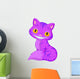 Purple Cheshire Cat Wall Decal