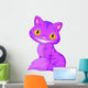 Purple Cheshire Cat Wall Decal