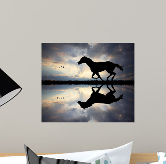 galloping horse Wall Mural