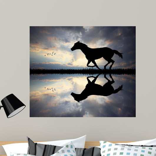 galloping horse Wall Mural