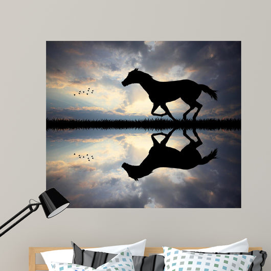galloping horse Wall Mural