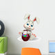 Cute Easter Bunny with eggs basket 