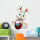 Cute Easter Bunny with eggs basket 