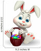 Cute Easter Bunny with eggs basket 