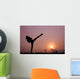 Silhouette Girl Exercising Side Wall Decal