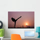 Silhouette Girl Exercising Side Wall Decal