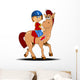 horseback riding Wall Decal