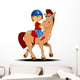 horseback riding Wall Decal