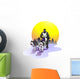 Team of Siberian Huskies Wall Decal