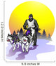 Team of Siberian Huskies Wall Decal