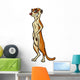 Meerkat Animal Cartoon Illustration Wall Decal