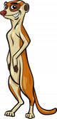 Meerkat Animal Cartoon Illustration Wall Decal