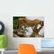 Lioness an Lion Cub Wall Mural