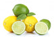 Lemons and limes, isolated on white Wall Decal