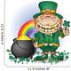 Leprechaun Pot of Gold Cartoon Character Wall Decal