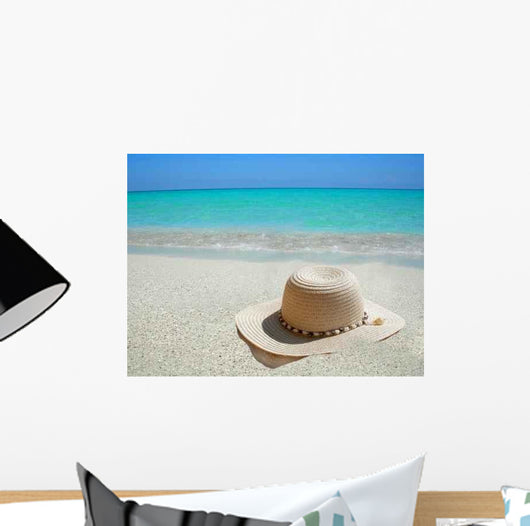 Straw Hat Shore Caribbean Wall Decal
