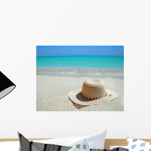 Straw Hat Shore Caribbean Wall Decal